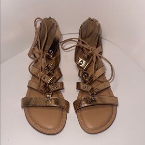 Dolce Vita Youth Girls Curse Strappy Gladiator Sandals Size 3 Golden Rose